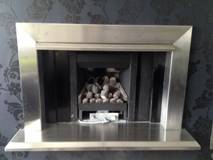 Stainless Steel Fire Surround